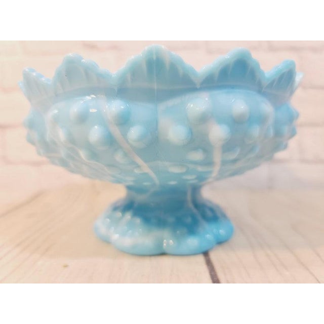 Vintage 1990s Fenton Hobnail Candle Bowl Chairish