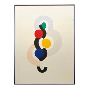 Sonia Delaunay Vintage 1989 Modernist Framed Fine Art French Lithograph Print " Danseuse " 1919-1923