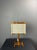 Wood Mid-Century Modern Scandinavian Pine Table Lamp with Square Fabric Shade, 1970s For Sale - Image 7 of 15