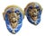 Vintage Cantagalli Satyr Majolica Wall Brackets - a Pair For Sale