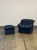 Postmodern 1990s Scoop Lounge Chair and Ottoman For Sale - Image 3 of 10