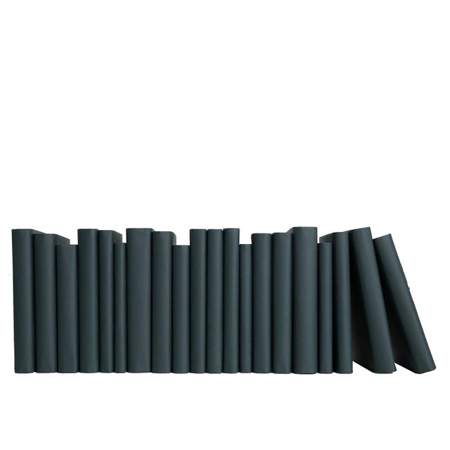 Transitional Decorative Books - Deep Forest Paper Wrapped Books - Green Books by the Foot For Sale - Image 3 of 3