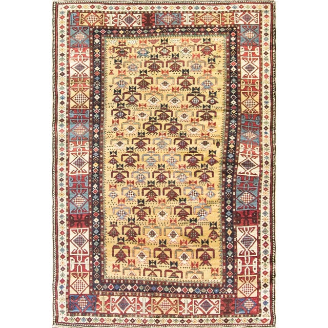 Tribal Antique Caucasian Shirvan Rug (Marasali-Type) For Sale - Image 3 of 7