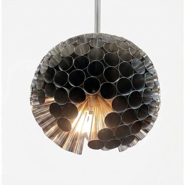 Metal Planet Gong Suspension Lamp by Dario Nasuti For Sale - Image 7 of 7