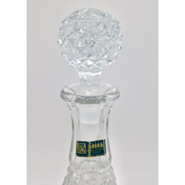 Mid Century West Germany Lead Crystal Decanter For Sale - Image 9 of 13