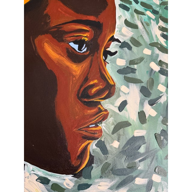 Emanuel Romano Crown and Corals, Acrylic Painting on Canvas, Emmanuel Akolo (2025) For Sale - Image 4 of 4