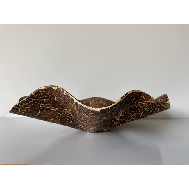 Large - 1980s Vintage Organic Cococnut Shell Sculptural Bowl/Sold For Sale - Image 11 of 12