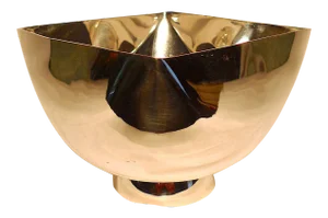 1970s Vintage Ward Bennett Modernist Silver-Plated Bowl