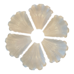 Vintage Whittier Pottery California Shell Dishes - Set of 6