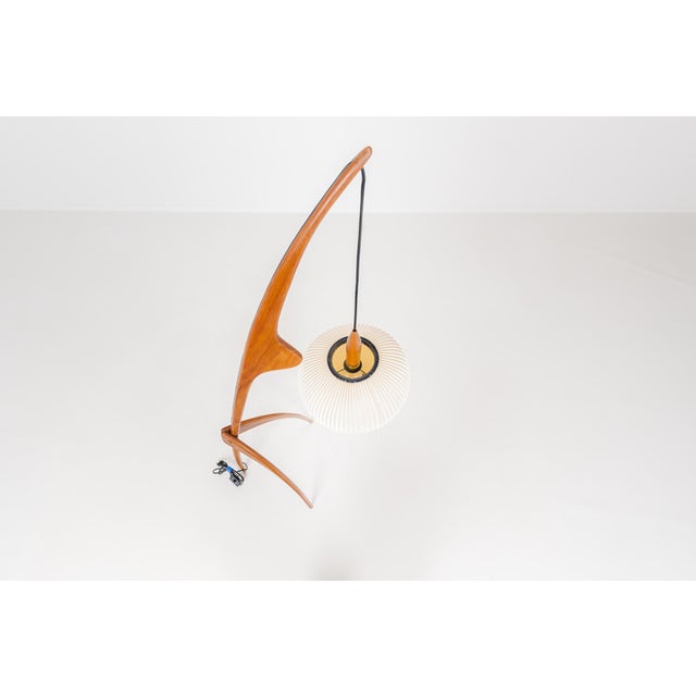 Praying Mantis Floor Lamp from Rispal, France, 1950s For Sale - Image 9 of 17