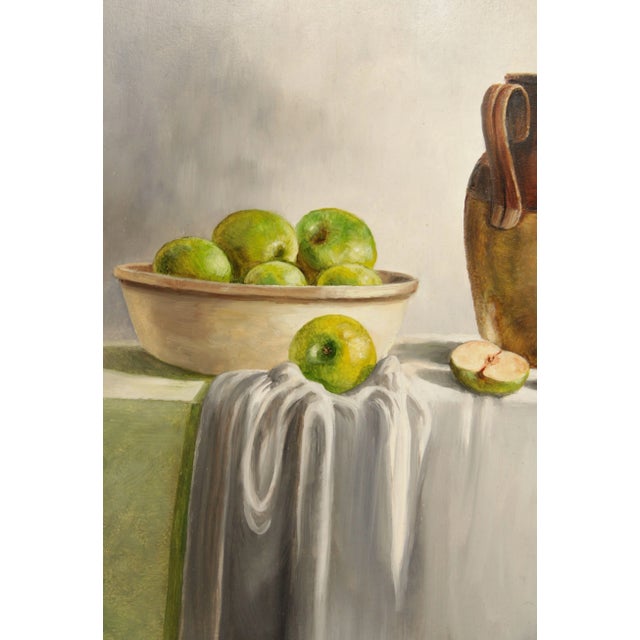 Paint Vintage 20th C. Fruit Still Life Oil Painting, Signed For Sale - Image 7 of 13