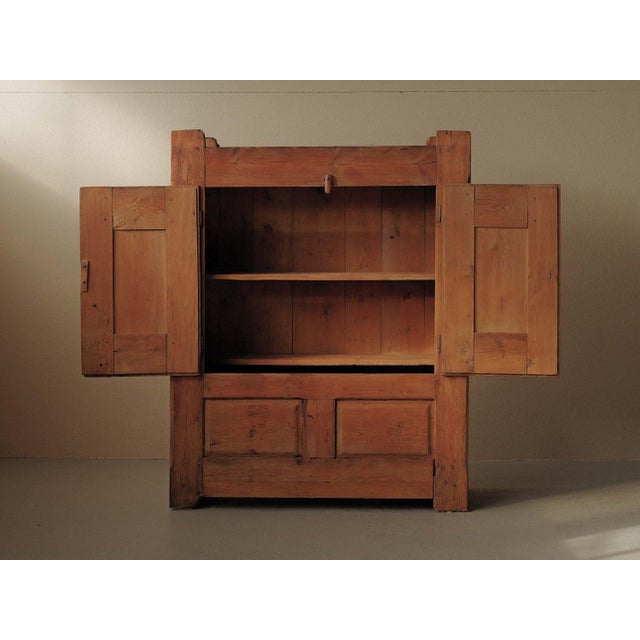 19th Century Folk Art Cabinet in Pine, France For Sale - Image 12 of 18