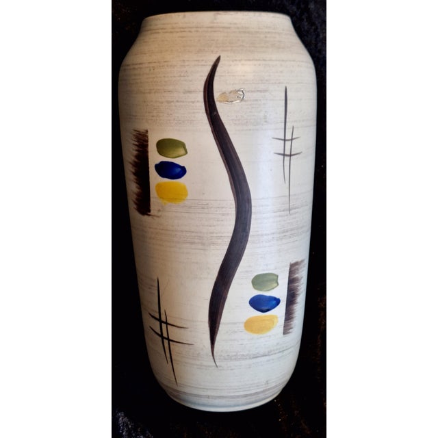 1950s Mid-Century German Ceramic Vase, 1950s For Sale - Image 5 of 5