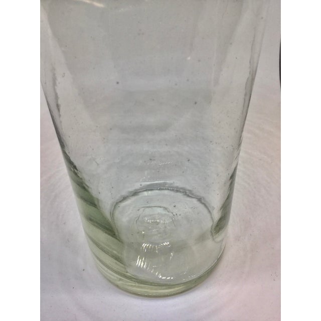 Art Deco Vintage Cobalt Blue Rimmed Flower Vase For Sale - Image 3 of 9