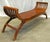 Brown Antique Handcrafted Solid Teak Wood Kartini 2 Seater U-Shape Bench For Sale - Image 8 of 17