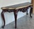 Large French Regency Carved Walnut Console Table With Tilted Edges For Sale - Image 4 of 11