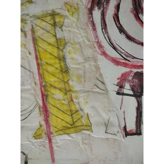 Miguel Ybanez, Composition, 1993, Mixed Media on Paper For Sale - Image 3 of 6