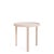 Brown Jordan Kantan Aluminum 20" Round Occasional Table in Blush For Sale