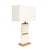 Pasargad Home Imperial Marble & Metal Table Lamp For Sale