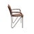 1960s Vintage French Iron and Leather Armchair attributed to Jacques Adnet, 1960s For Sale - Image 5 of 10