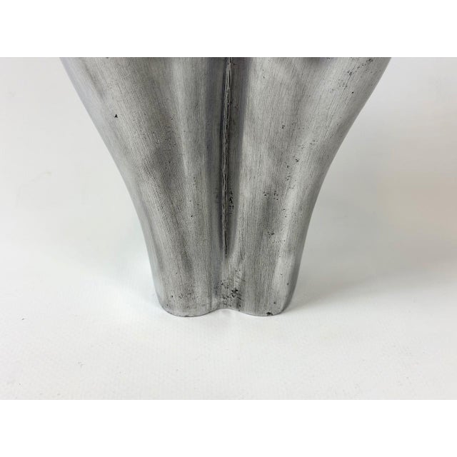 Silver Aluminum Female Torso Sculpture, 1950s, Aluminum For Sale - Image 8 of 15