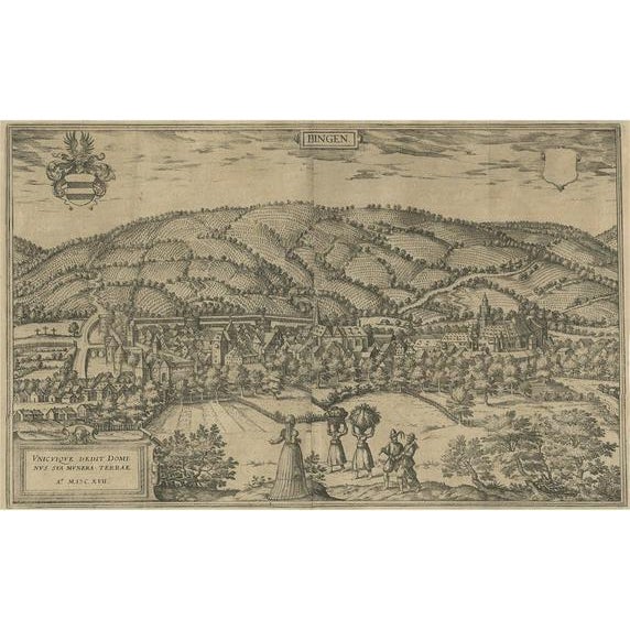 Braun & Hogenberg, Büdingenin, 1617, Paper For Sale - Image 6 of 6
