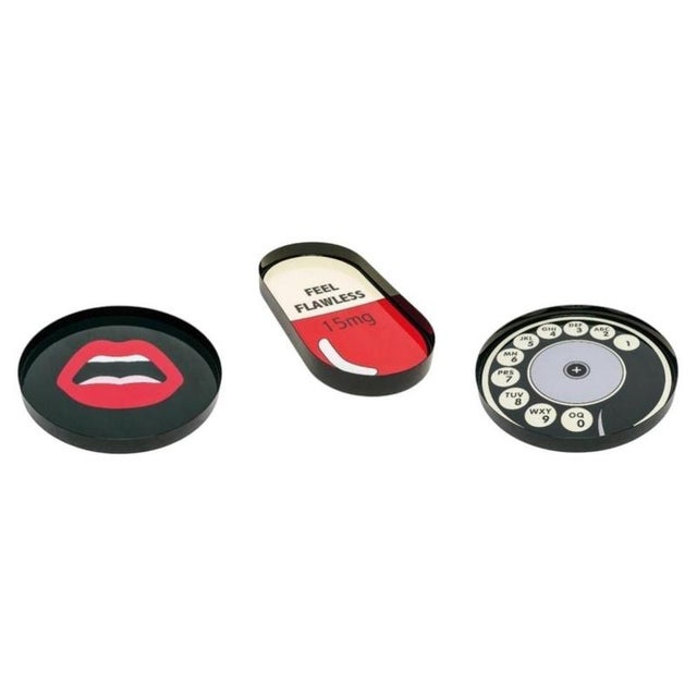 Temptations Trays in Powder-Coated Aluminum by Altreforme, Set of 3 For Sale - Image 13 of 13