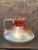 Vase, jug, murano glass carafe with handle and spout on the opposite side. Ia Caraffa is a red glass on the top that then...