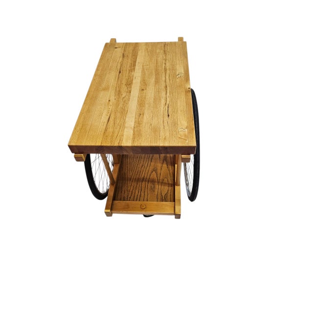 Mid-Century Modern 1960s Butcher Block Cart For Sale - Image 3 of 12