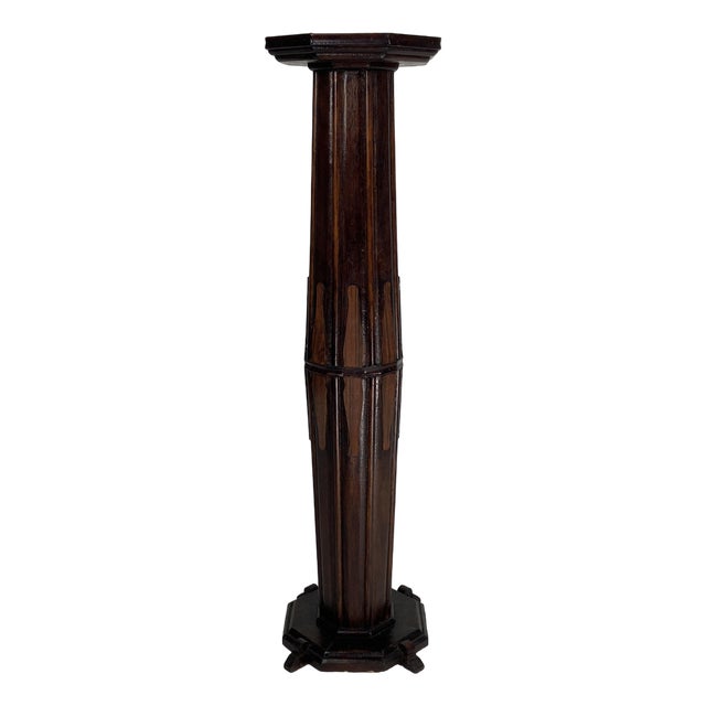 Art Deco Dutch Amsterdam School Pedestal, 1920s For Sale
