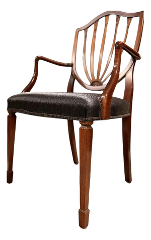 Mid-20th Century Hepplewhite Style Shield Back Armchair