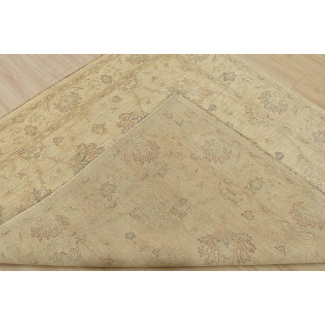 Ziegler Rug 6’1” X 6’4” Beige Wool Traditional Hand-Knotted Oriental Carpet For Sale - Image 12 of 13