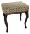 Louis Style Wooden Ottoman with Floral Pattern For Sale