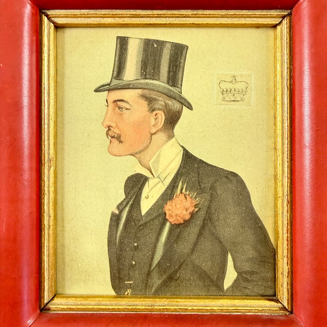 An English Gentleman Caricature – The Marquess of Bath – an original chromolithograph from the British Vanity Fair series...