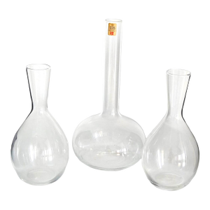 1960s Holmegaard Glass Decanters, Set of 3