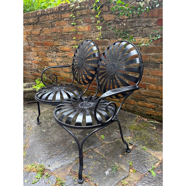 1960s Francois Carre Style Petite Loveseat for Garden For Sale - Image 5 of 10