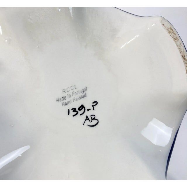 Ceramic Hand-Painted Reticulated Ceramic Umbrella Stand For Sale - Image 7 of 7