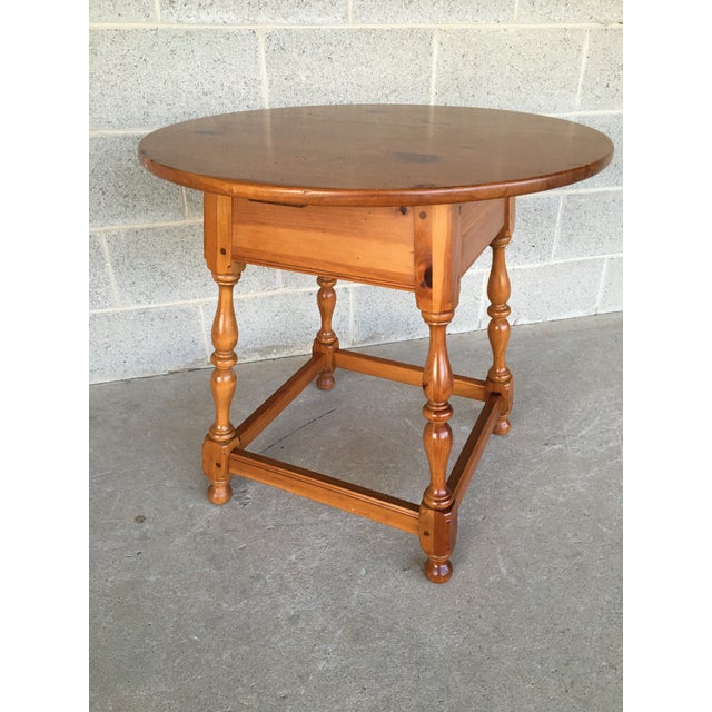 Ethan Allen Country Craftsman Pine Lamp Table Chairish