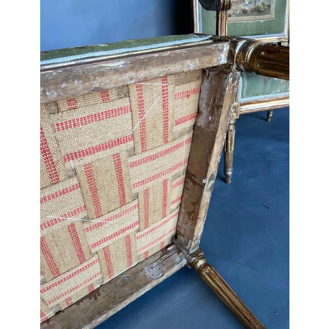 Fine Pair of 18th Century French Aubusson Upholstered Fauteuils For Sale In Richmond - Image 6 of 10