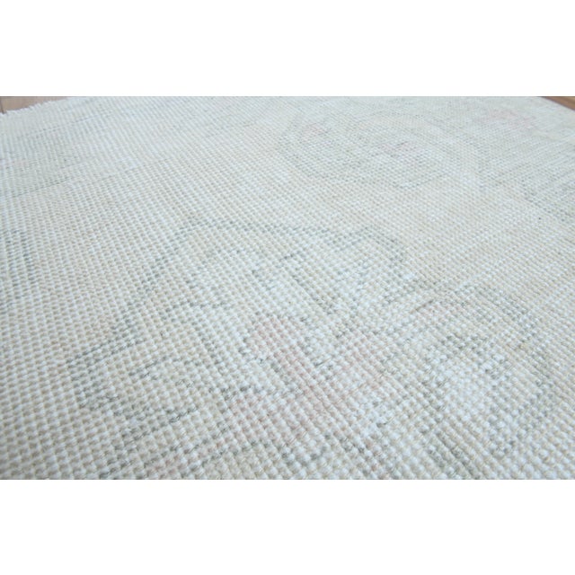 Beige 1970s Vintage Handmade Wool Cotton Turkish Beige Area Rug For Sale - Image 8 of 11
