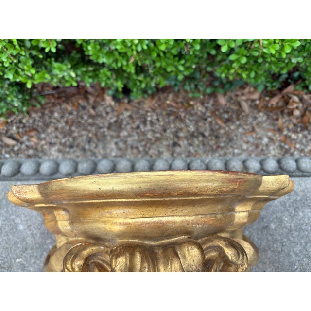 19th Century Italian Baroque Style Giltwood Wall Bracket For Sale - Image 11 of 14