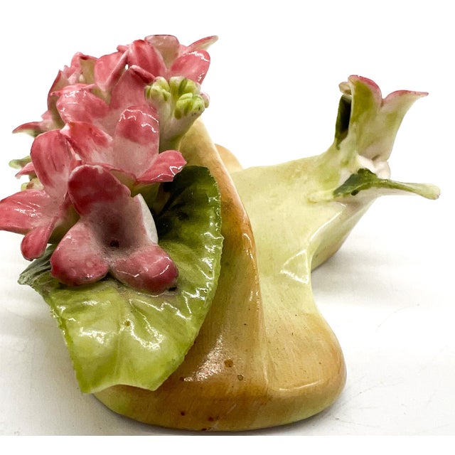 Antique European Dresden Hand-Decorated Floral Porcelain Place Card Holders, Set of 7 – Flower, Romantic / Victorian Revival For Sale - Image 16 of 18