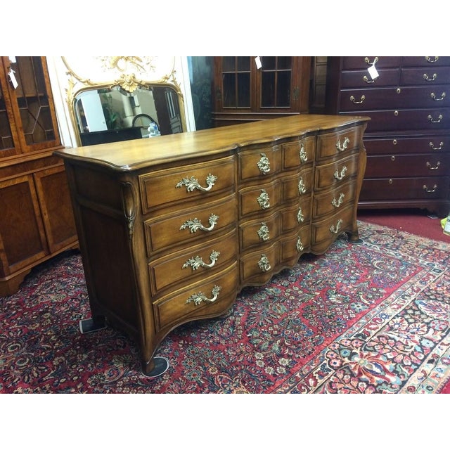 1960s Vintage French Provincial Dresser, 16 Drawer Dresser For Sale - Image 5 of 17