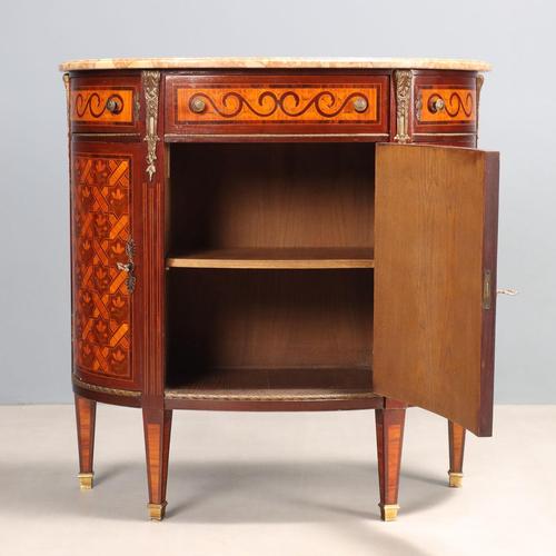 Neoclassical Style Demi-Lune Sideboard For Sale - Image 5 of 14