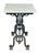 French Rectangular Bistro Table With Marble Top and Cast Iron Base For Sale - Image 4 of 13