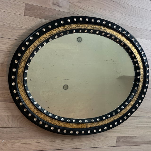 Traditional Antique Ebony and Gilt George III Irish Mirror For Sale - Image 3 of 8