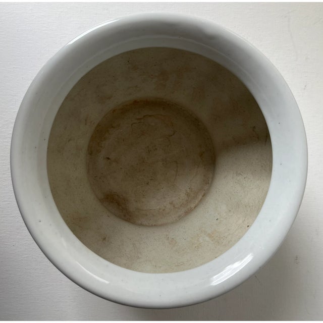 Chinoiserie Blue & White Cachepot /Planters-Set 2 For Sale - Image 9 of 10