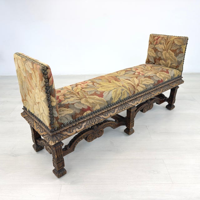 Late 19th Century 19c Antique French Bench For Sale - Image 5 of 13