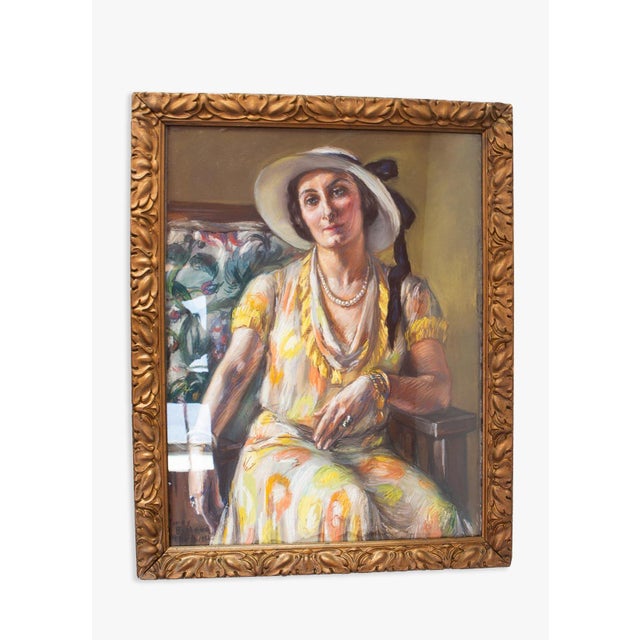 Fanny Billaud, Female Portrait, 1932, Pastel Artwork, Framed For Sale - Image 10 of 11