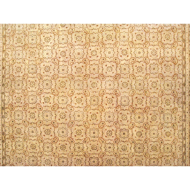 1900 - 1909 1900 Antique Turkish Sivas Oriental Carpet, in Room Size w/ Rosettes For Sale - Image 5 of 6